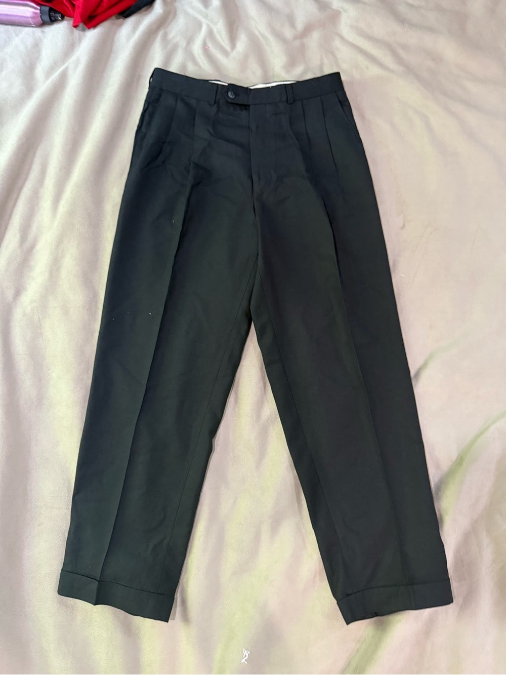Ralph Lauren Black Pleated Dress Pants